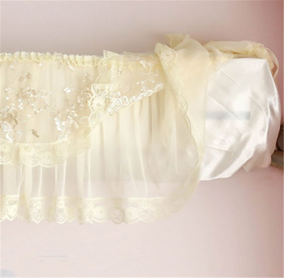 Bestwishes2u 1pcs Lace Air Conditioner Anti Dust Cover Air Conditioner Dustproof Cover N11