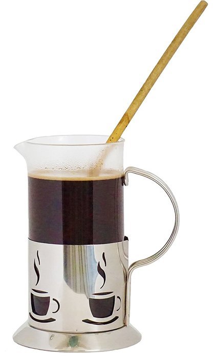 Coffee and Tea French Press - 1 Liter Stainless Steel for Home and Kitchen by OGP - Makes 4 Cups