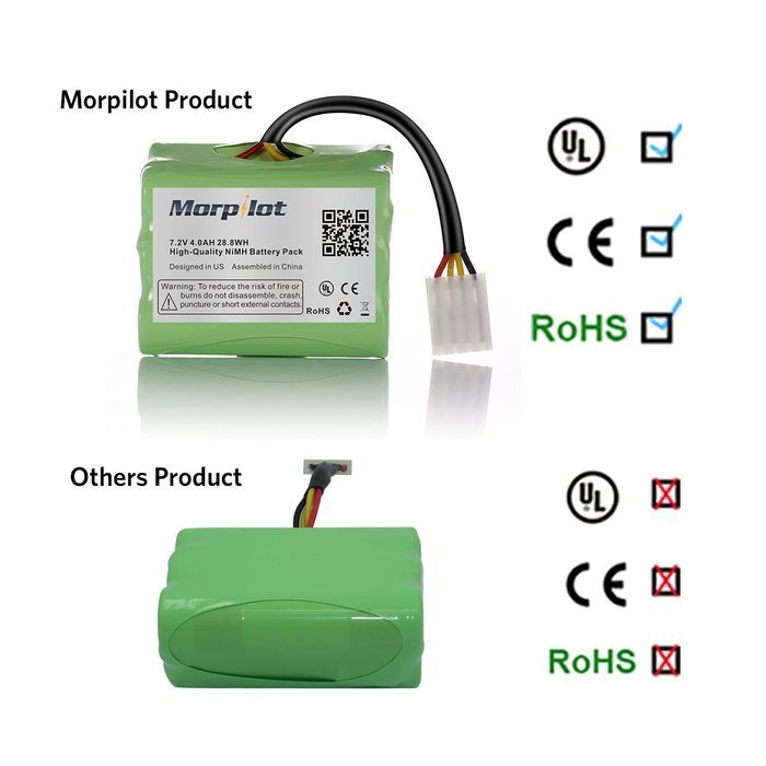 Morpilot M041002G 4000mAh Neato Battery for XV-11, XV-12, XV-14, XV-15, XV-21, XV-25, XV Essential, XV Signature...