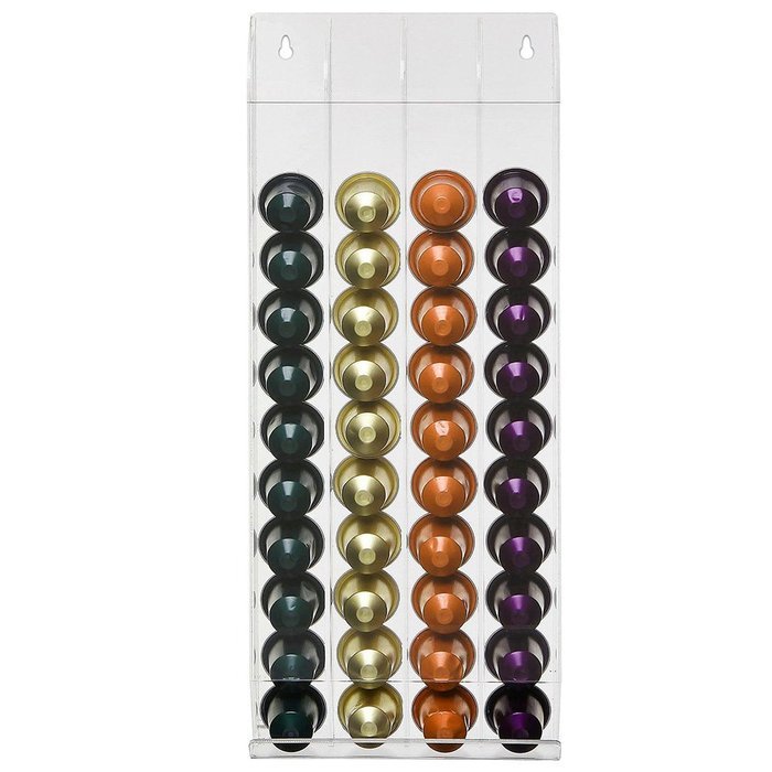 OnDisplay Wall Mounted Acrylic Nespresso Coffee Capsule/Pod Holder
