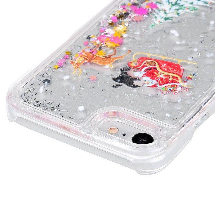 Badalink iPhone 7 Case (4.7") Christmas Tree Liquid Case Crystal Clear Hard PC Case Bling Shiny Glitter Liquid... N27
