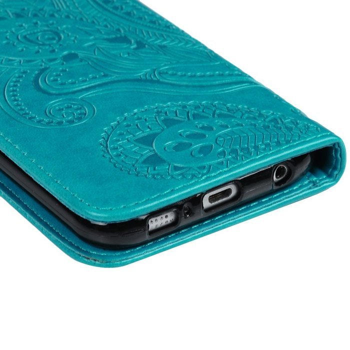 Galaxy S6 Case,Samsung Galaxy S6 Case - Wallet Flip Stand Case Embossed Plants PU Leather Case Shockproof Soft... N32