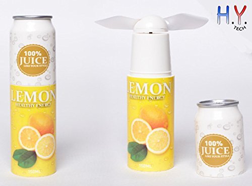 H.Y. TECH Super Cute Juice Style Mini Fan Perfect for Your Pocket (Kiwifruit Juice) N7