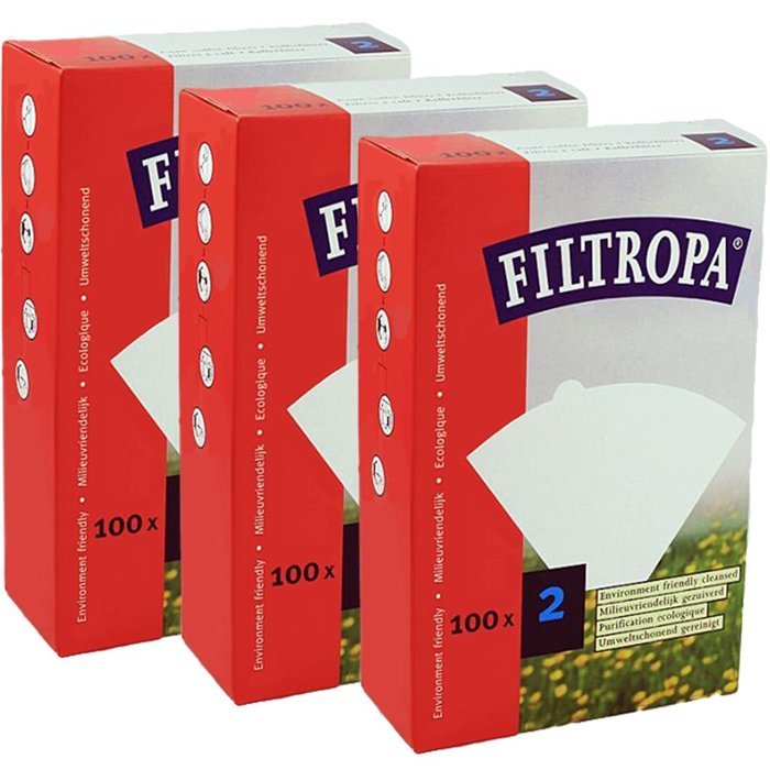 Filtropa White Coffee Filters #2 - 100 Count N2