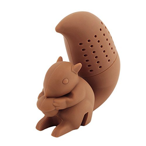 Tgp Silicone Squirrel Tea Infuser Loose Leaf Strainer Herbal Spice Filter Diffuser Coffee