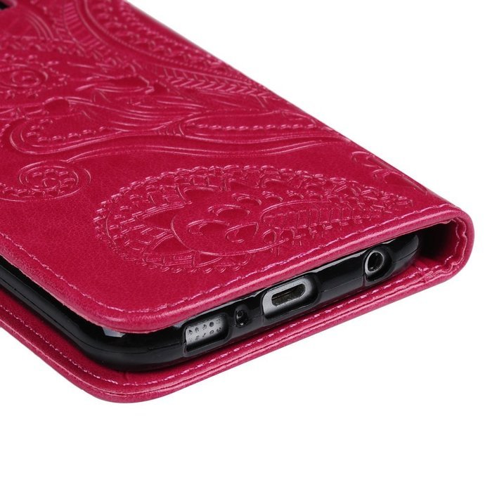 Galaxy S6 Case,Samsung Galaxy S6 Case - Wallet Flip Stand Case Embossed Plants PU Leather Case Shockproof Soft... N40