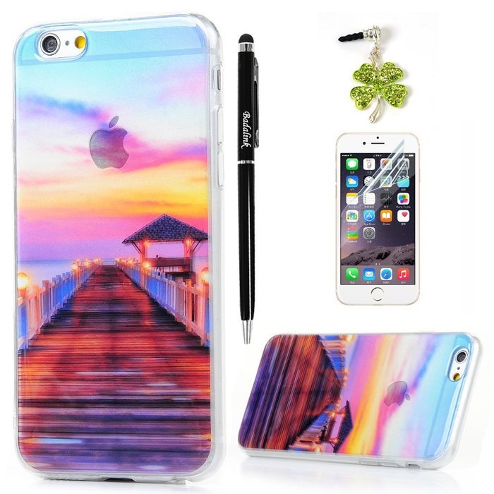 iPhone 6S Plus Case,iPhone 6 Plus Case (5.5") - Scenery Series Slim Fit Shock-absorption Soft TPU Rubber Skin... N42