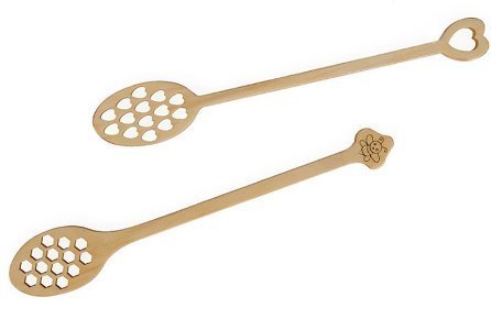 Bee Love - Honey dipper with bee and heart