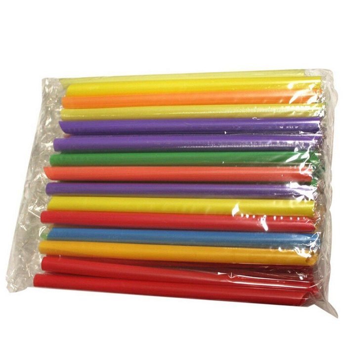 50pcs Drinking Straws,Morecome Multicolor Straight Drinking Straws Bar Party Drink Straw