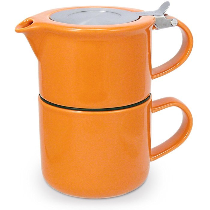 FORLIFE Tea for One with Infuser 14 ounces, Black Graphite N4