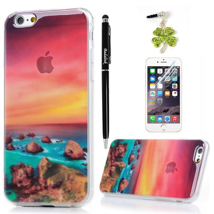 iPhone 6S Plus Case,iPhone 6 Plus Case (5.5") - Scenery Series Slim Fit Shock-absorption Soft TPU Rubber Skin... N54