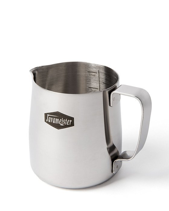 Javameister 12-ounce Stainless Steel Latte Milk Steaming and Frothing Pitcher