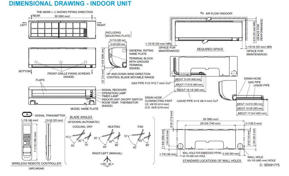 New Japanese! Daikin 24,000 BTU /High Efficient / Saving Mini Split Inverter Air Conditioner ! Hot Sales ! N3