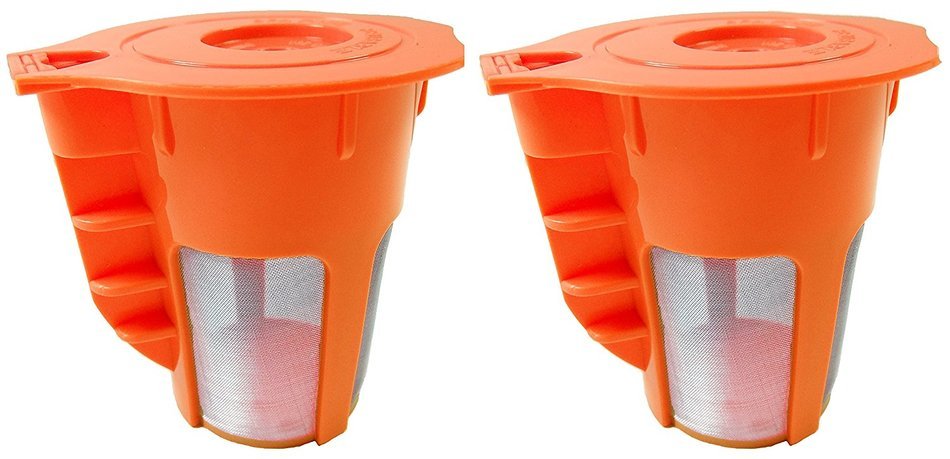 Novo Cafe 2 Pack of Premium Reusable K-Carafe Coffee Filter for Keurig 2.0