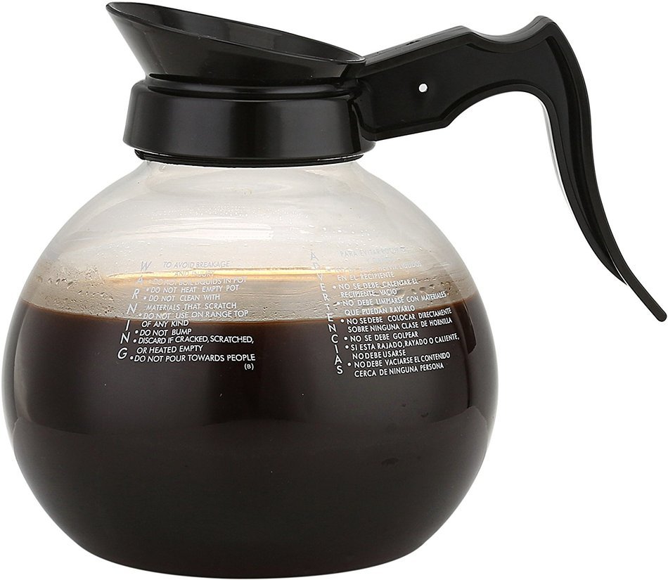 Wee's Beyond Glass Coffee Decanter - 12 Cup, 8"X6.5"X6.75", Clear