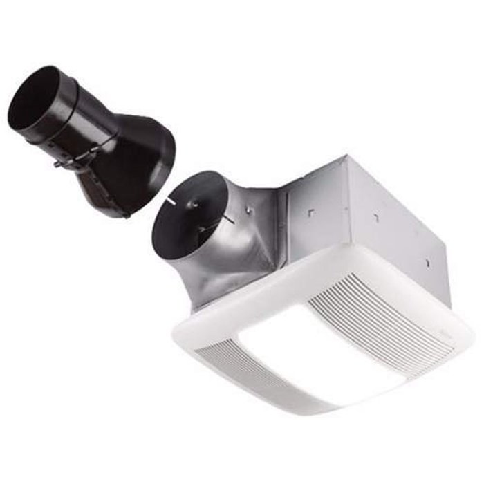Broan RN80L Ultra Pro Series Single-Speed Fan with Light (80 CFM, 0.3 Sones) N2
