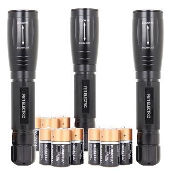 Feit Electric 500 Lumen Flashlight 3-pack by Feit Electric