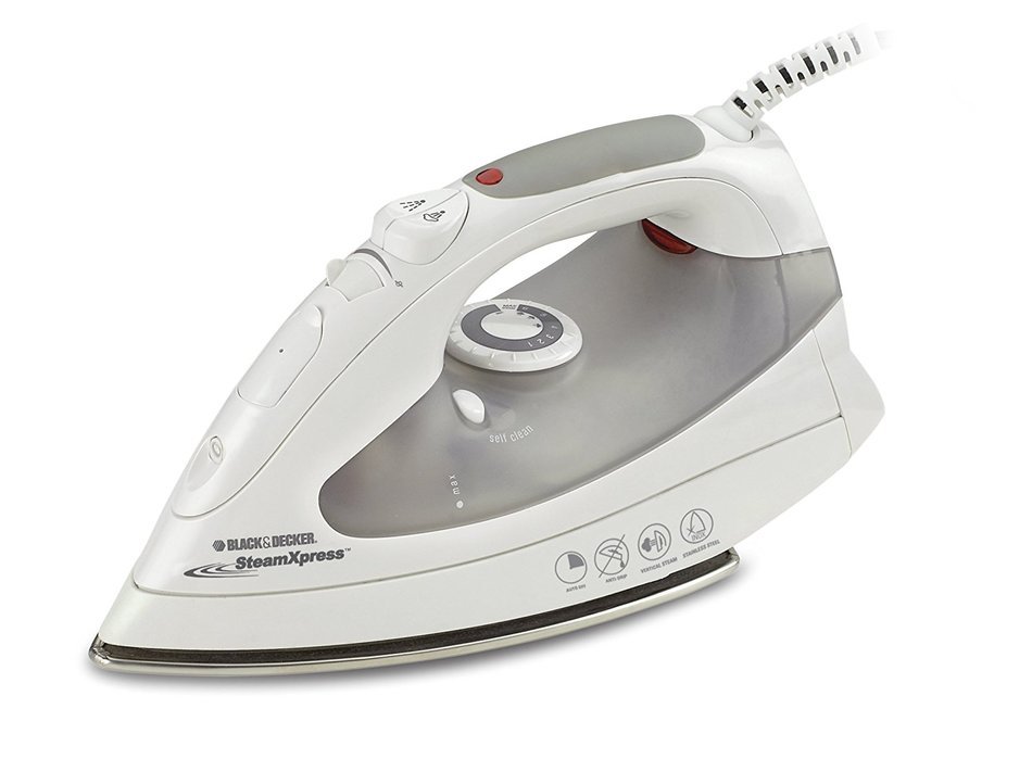 Black & Decker AS210 SteamXpress Iron with Stainless-Steel Soleplate