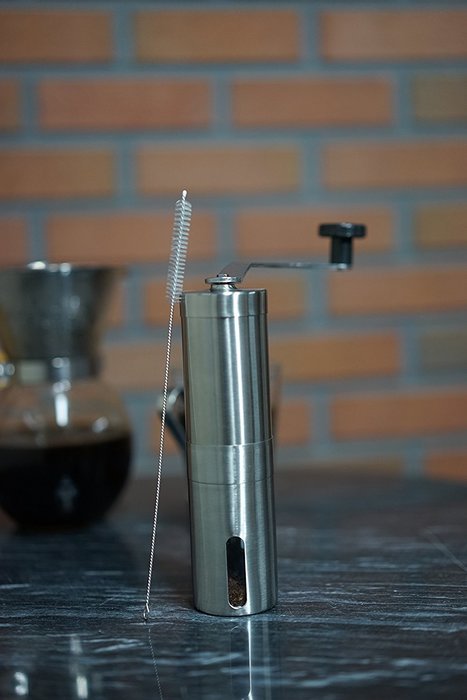 Portable Handheld Coffee Grinder - Ceramic Burr and Professional Grade Stainless Steel. Perfect Manual Coffee...