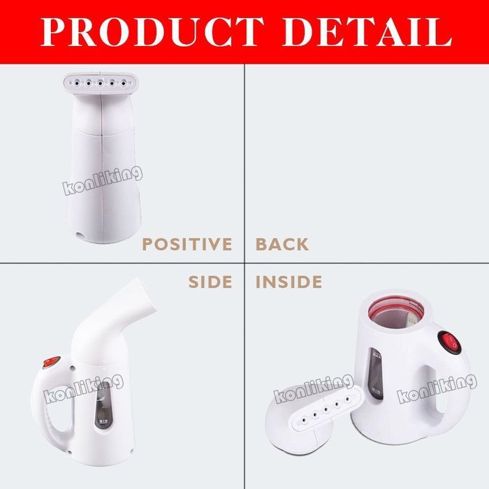 Konliking HW90035F Handheld Portable Fabric Steamer N3