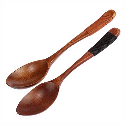 BanWood All Wood Health Spoon 10pcs/lot for One Color (Brown thread)