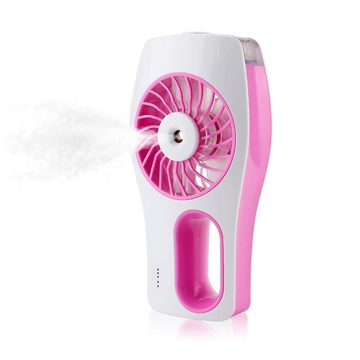 Monilon Mini Misting Fan Portable Cooling Humidifier USB Rechargeable Hydrating Fan with Built-in Battery Air... N12