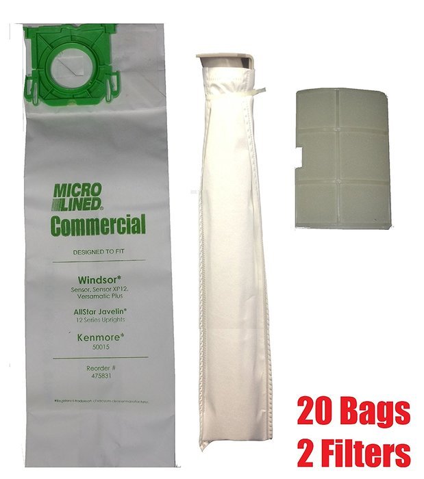 Sebo, Windsor Service Box Vacuum Bag and Filter Kit. 20 Bags + 2 Filters.