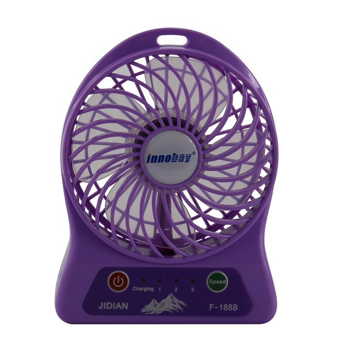 Innobay&reg; Innovative Pocket Rechargeable Fan Built-in with 4400mah Lithium Battery Also Working As Power Bank (... N6