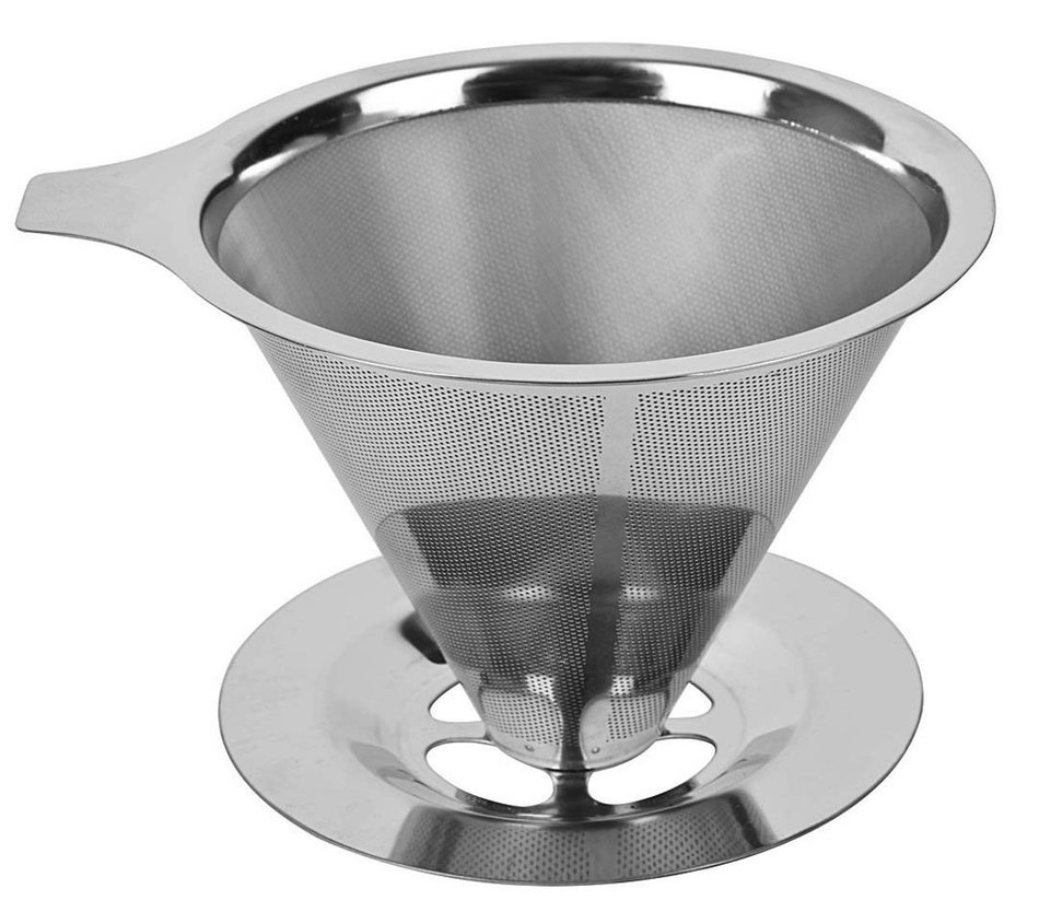 TrulyAll Pour-Over Coffee Paper Dripper Filters - Single Cup Coffee Makers (Pack of 100) N2