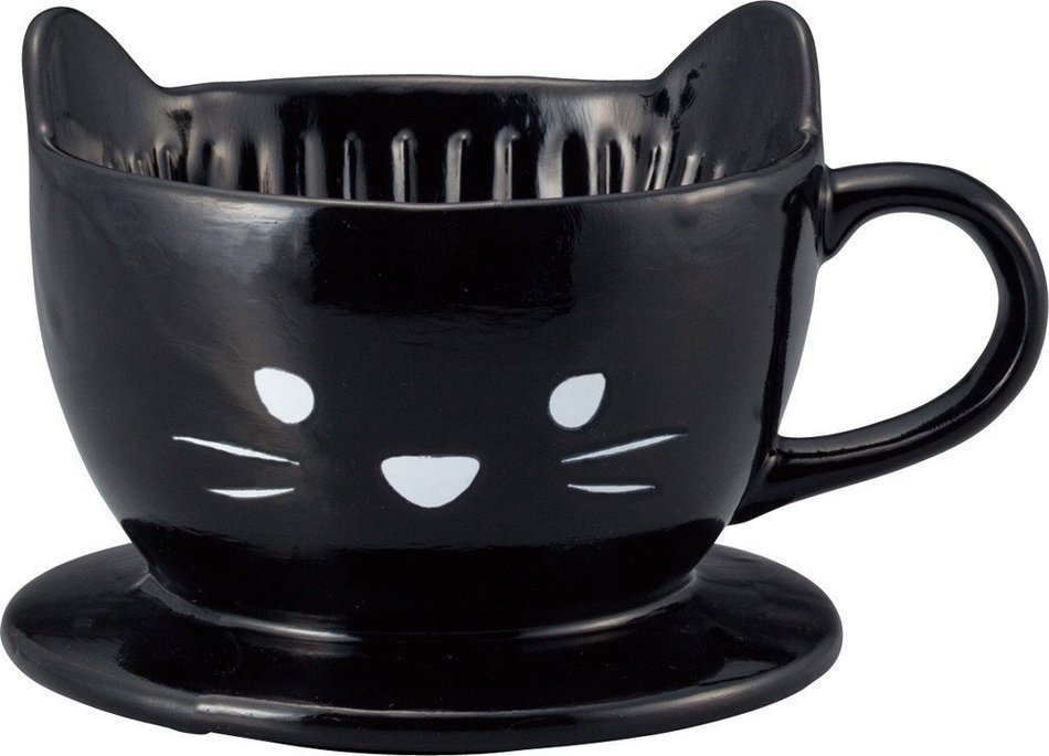 Sun Art Animal Coffee Dripper Black cat SAN2542-2 from Japan