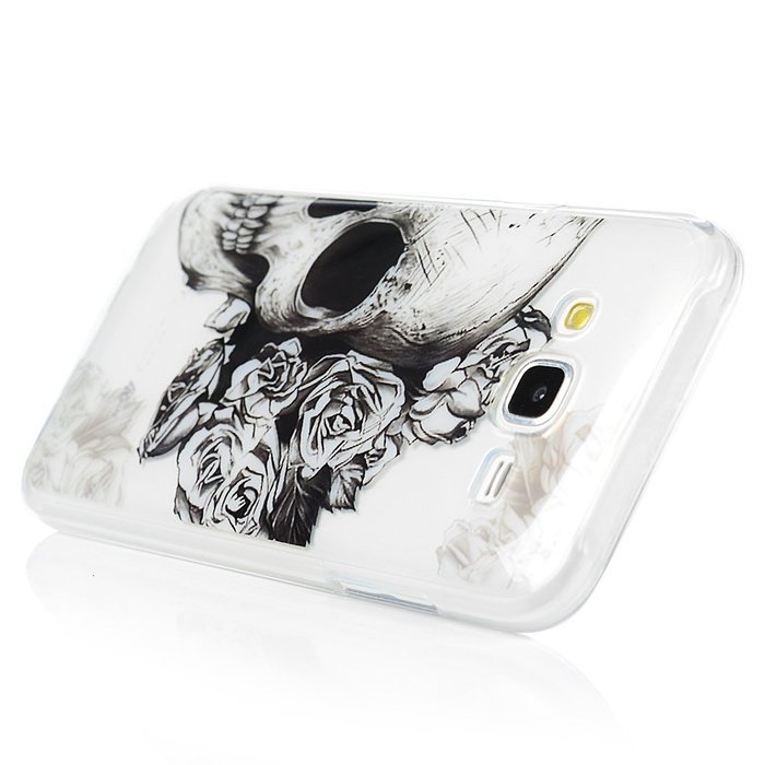 2015 Galaxy J5 Case, YOKIRIN Colorful Clear Skin Shell Slim Fit Case Translucent Impact Resistant Anti Slip Flexible... N12