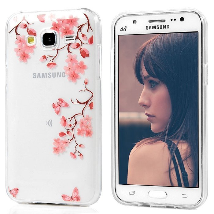 2015 Galaxy J5 Case, YOKIRIN Colorful Clear Skin Shell Slim Fit Case Translucent Impact Resistant Anti Slip Flexible... N14