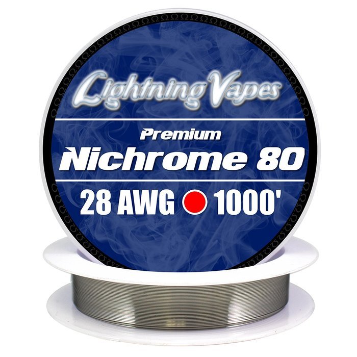 Genuine Lightning Vapes 28 AWG Nichrome 80 Wire 250' N4