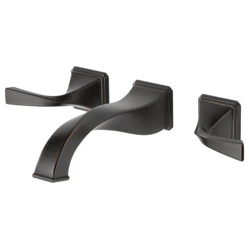 Brizo 65830LF-RB Virage Bathroom Faucet Double Handle Wall Mount with Metal Lever Handles, Venetian Bronze by...