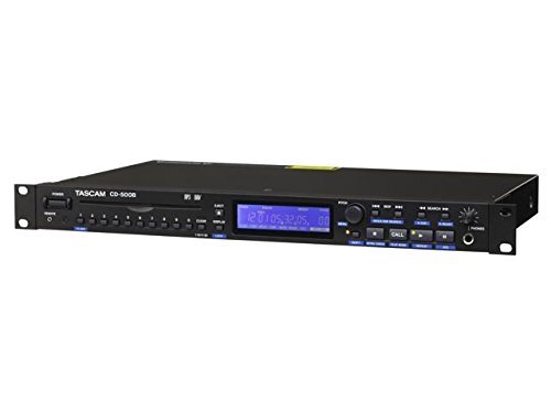 Tascam CD-500B Single Rackspace CD Player Bundle