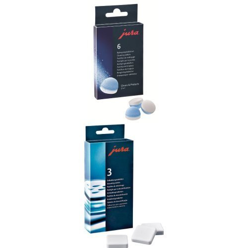 Jura Cleaning Tablets and Decalcifying/Descaling Tablets Bundle free ...