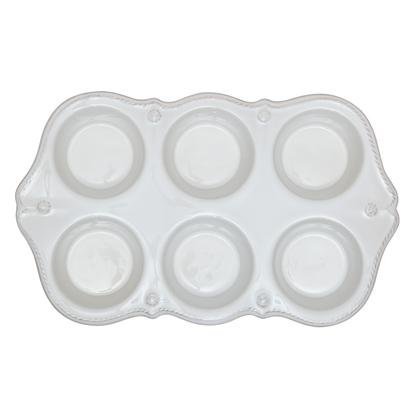 Juliska Berry and Thread Whitewash Muffin Pan