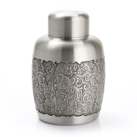 Royal Selangor Isthumus Home Collection Isthmus Airtight Pewter Tea/Coffee Caddy(Large) 18.3cm x16.5cm x12.7cm