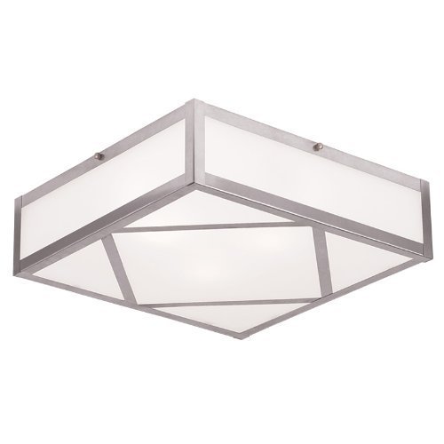 Livex Lighting 7134-91 Viper 4 Light Ceiling Mount, Brushed Nickel by ...