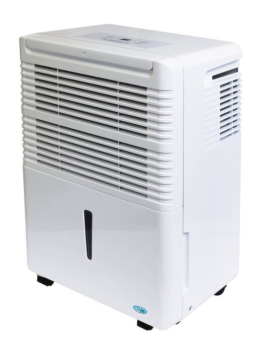 PerfectAire PAD50 50 Pints/Day Dehumidifier, Adjustable Humidistat, Timer, Washable Filter, 3000 Sq Ft Coverage N2