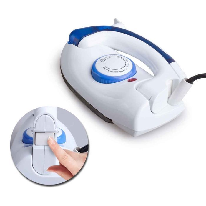 VANRA Mini Travel Iron Foldable Portable Travel Steamer Dry Iron 700w with U-shape, Built-in Fuse and Thermostat... N6