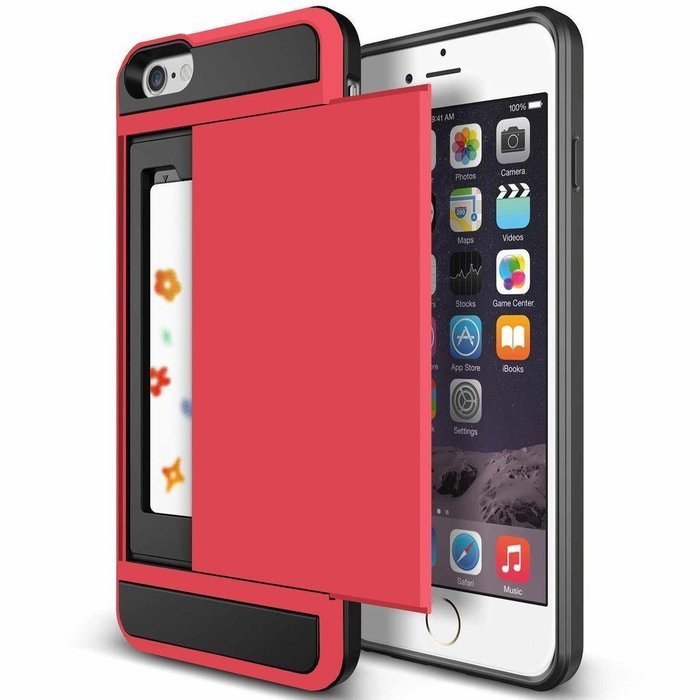 iPhone 7 Plus Case,Inspirationc Dual-Layer Hybrid Armor Wallet Case for iPhone 7 Plus 5.5 Inch--Black N18