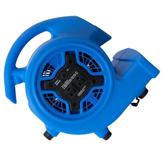 XPOWER P-100A 3 Speeds Mini Air Mover with Built-In Dual Outlets for Daisy Chain N7