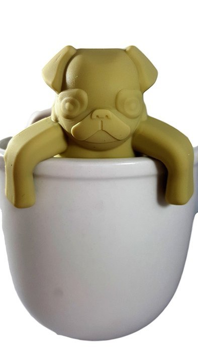 Pug Dog Herbal Tea and Spice Loose Leaf Infuser Strainer Stocking Stuffer