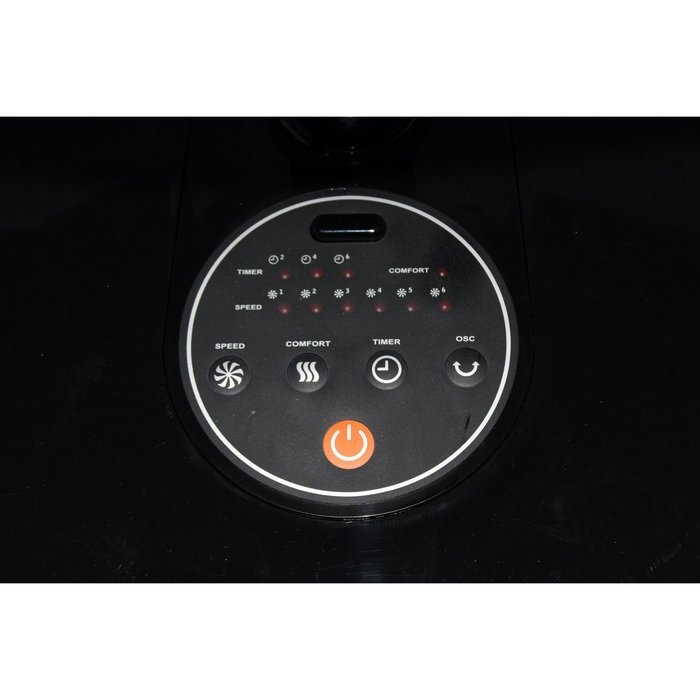 Keystone KSTFD12AAG Table to Floor Air Accelerator Pedestal Fan with DC Motor and Remote Control, 12-Inch, Black N4