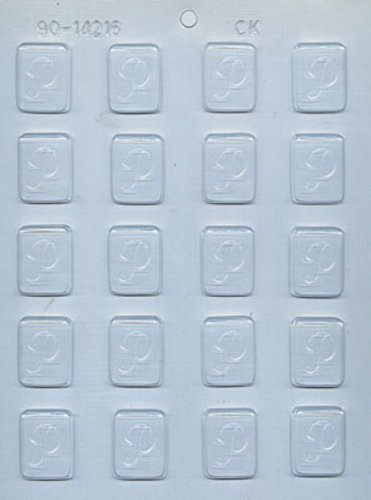 CK Products 1-1/4-Inch P-Initial Mint Chocolate Mold
