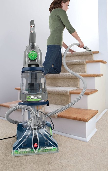 Hoover Carpet Cleaner Max Extract Dual V All Terrain Hardwood Floor and Carpet Cleaner Machine F7452900PC N5