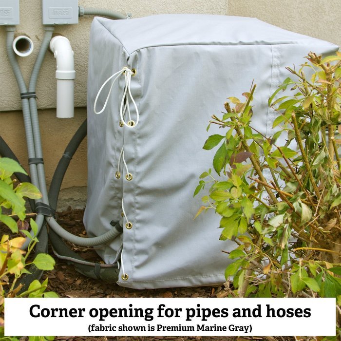 Outdoor Air Conditioner Cover 30"x30"x36" - 16oz Treated Canvas - Golden Tan - Made in the USA - 3-year Warranty N3