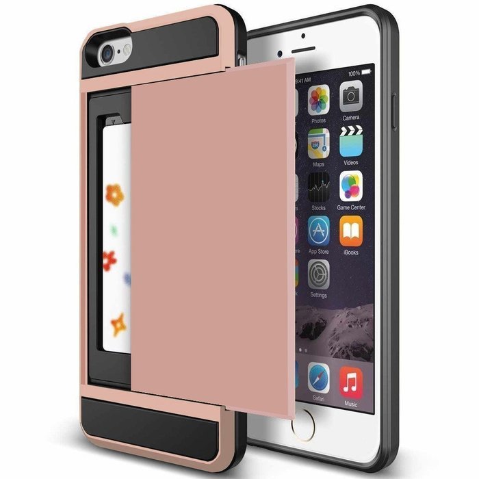 iPhone 7 Plus Case,Inspirationc Dual-Layer Hybrid Armor Wallet Case for iPhone 7 Plus 5.5 Inch--Black N24