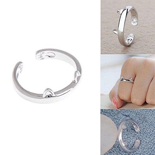 Cat Ear Ring Cute Jewelry Cat Ring For Women Young Girl Child Gifts Adjustable